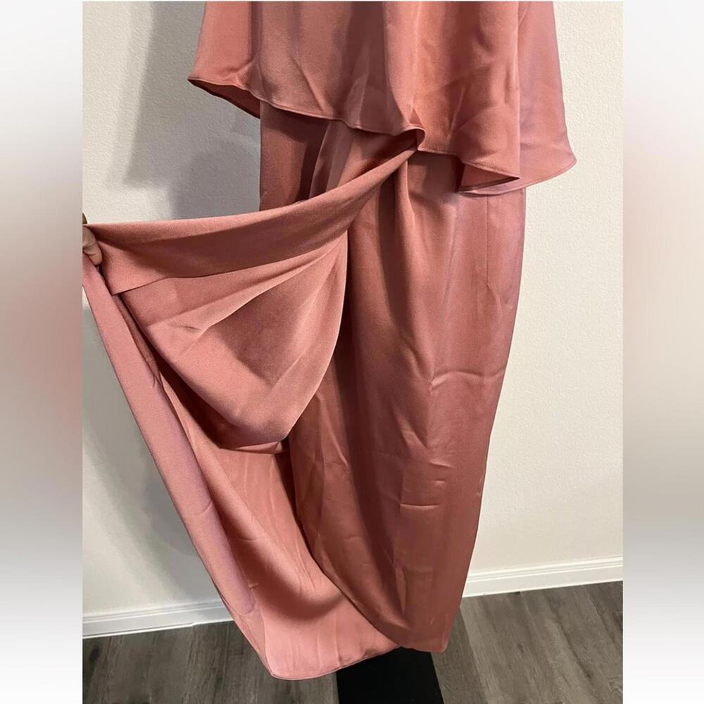 NWT $295 Shona Joy Luxe Cocktail Frill Dress - Rose Size 10 SJ3499 - Picture 7 of 9